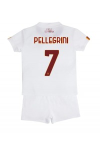 Fotbalové Dres AS Roma Lorenzo Pellegrini #7 Dětské Venkovní Oblečení 2022-23 Krátký Rukáv (+ trenýrky)